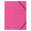 Elastic Folder Exacompta 555420E Mottled Pressboard Rubber Band 24 (W) x 0.3 (D) x 32 (H) cm Pink Pack of 25