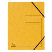 Elastic Folder Exacompta 555419E Mottled Pressboard Rubber Band 24 (W) x 0.3 (D) x 32 (H) cm Yellow Pack of 25