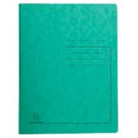 Exacompta Metal Spring File 240223E Green Mottled Pressboard Pack of 25
