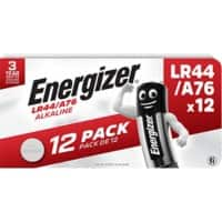 Energizer Coin Cell Alkaline LR44 Alkaline 1.5 V Pack of 12