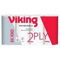 Viking Standard Kitchen Roll 2 Ply 42 Sheets Pack of 4