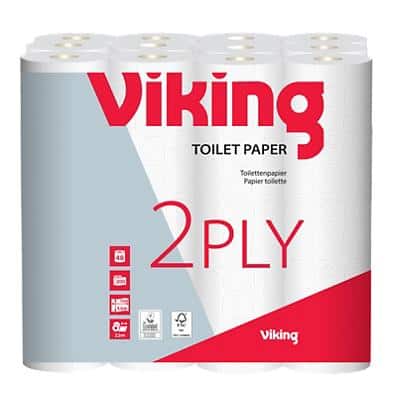 Viking Standard Toilet Roll 2 Ply 200 Sheets Pack of 48