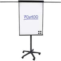 Viking Magnetic Mobile Easel Steel, Wood 70 (W) x 100 (H) cm Black