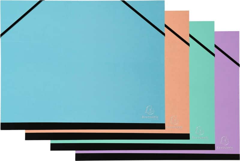 Exacompta B4 Portfolio Cardboard, Paper Pack 10