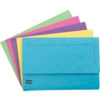 Exacompta Europa Document Wallet 3156Z A4, Foolscap Mottled Pressboard 35.9 (W) x 0.3 (D) x 45 (H) cm Assorted Pack of 25