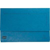 Exacompta Europa Document Wallet 4795Z A4, Foolscap Mottled Pressboard 35.7 (W) x 0.3 (D) x 24.5 (H) cm Blue Pack of 25