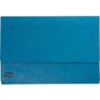 Exacompta Europa Document Wallet 4795Z A4, Foolscap Mottled Pressboard 35.7 (W) x 0.3 (D) x 24.5 (H) cm Blue Pack of 25