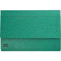 Exacompta Europa Document Wallet 4793Z A4, Foolscap Mottled Pressboard 35.7 (W) x 0.3 (D) x 24.5 (H) cm Green Pack of 25