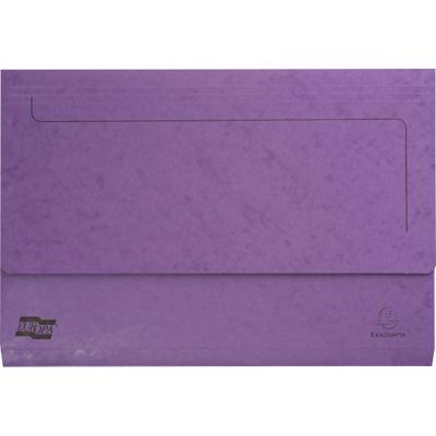 Exacompta Europa Document Wallet 4794Z A4, Foolscap Mottled Pressboard 35.7 (W) x 0.3 (D) x 24.5 (H) cm Lilac Pack of 25