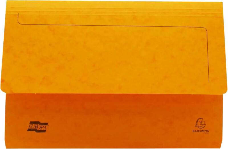 Exacompta Europa Document Wallet 4796Z A4, Foolscap Mottled Pressboard 35.7 (W) x 0.3 (D) x 24.5 (H) cm Yellow Pack of 25