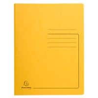 Exacompta Metal Spring File 240119E A4 Yellow Mottled Pressboard 355 gsm Pack of 25