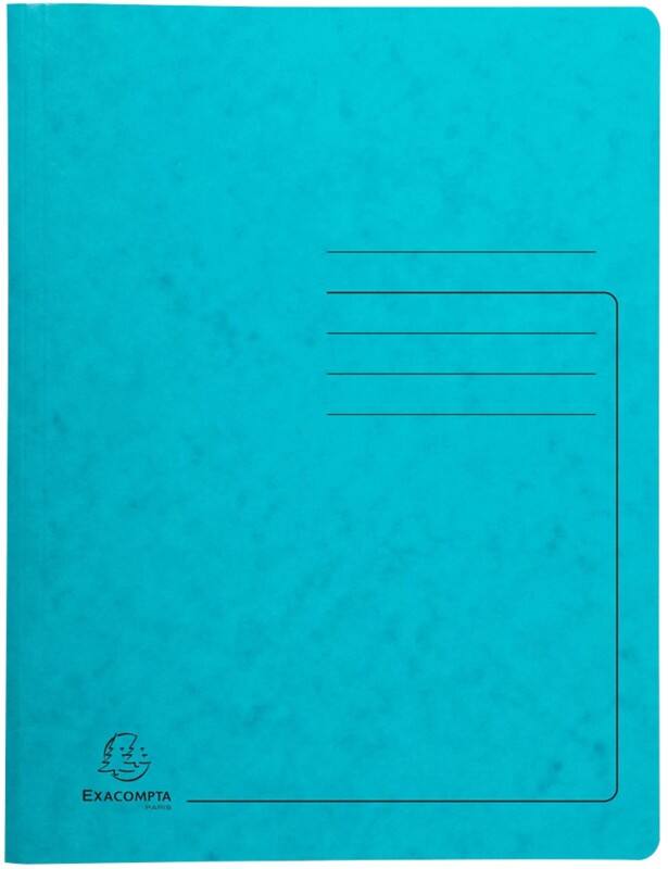 Exacompta Metal Spring File 240236E A4 Turquoise Mottled Pressboard 355 gsm Pack of 25