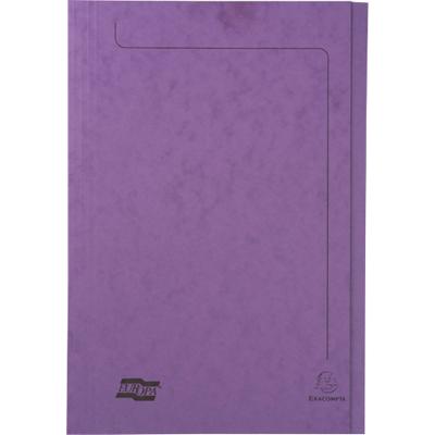Exacompta Europa Square Cut Folder 4824Z A4, Foolscap Lilac Mottled Pressboard 265 gsm Pack of 50