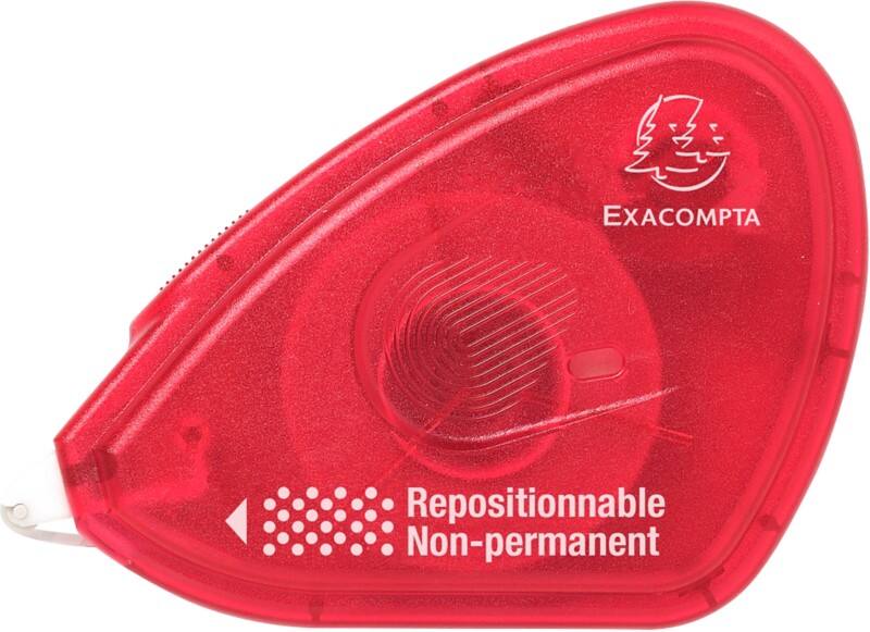 Exacompta Glue Roller 9 x 16 x 2.5 cm Raspberry Pack 6