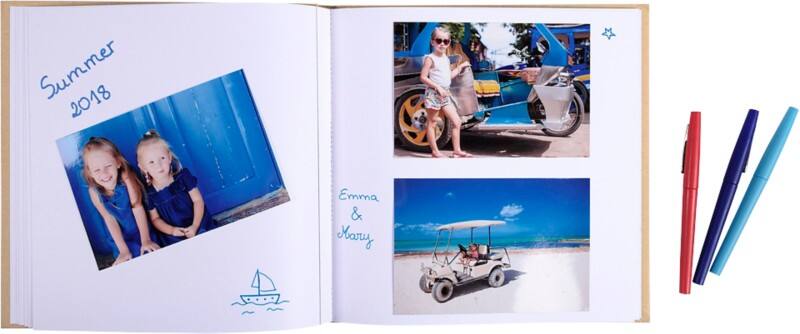 Exacompta Zephire Photo Album Hardback Paper 24.7 x 24.7 x 1.7 cm Beige 60 Pack 2