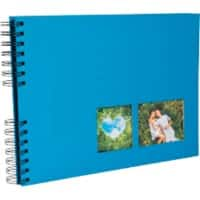 Exacompta Milano Photo Album Spiral Hardback Paper 22 x 32 x 3 cm Blue