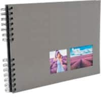 Exacompta Milano Photo Album Spiral Hardback Paper 22 x 32 x 3 cm Grey