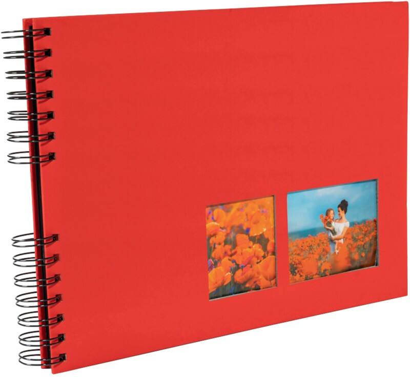 Exacompta Milano Photo Album Spiral Hardback Paper 22 x 32 x 3 cm Red