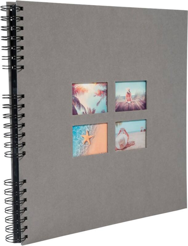 Exacompta Milano Photo Album Spiral Hardback Paper 33 x 35 x 3.3 cm Grey