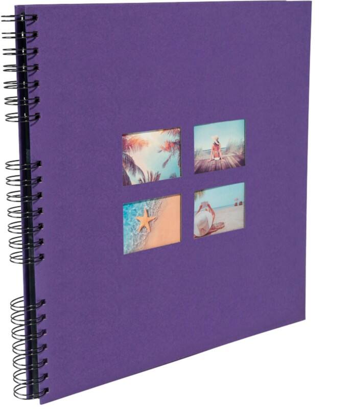 Exacompta Milano Photo Album Spiral Hardback Paper 33 x 35 x 3.3 cm Purple