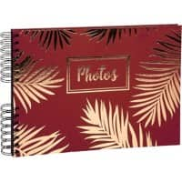 Exacompta Palma Photo Album Spiral Hardback Paper 22.8 x 33 x 3 cm Red