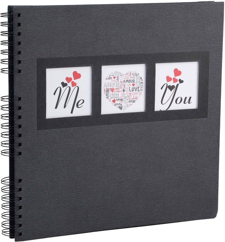 Exacompta Me & You Photo Album Spiral Hardback Paper 33 x 35 x 3.3 cm Black