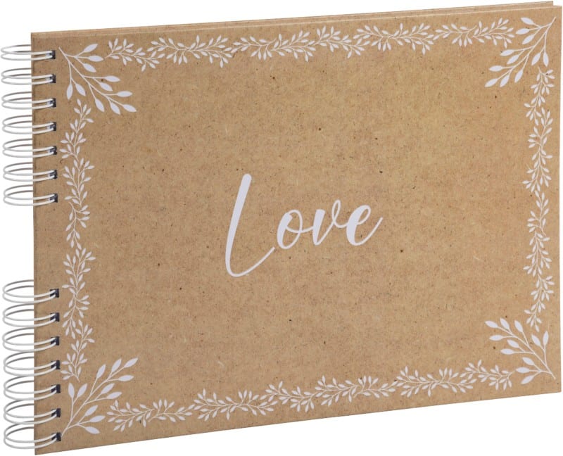 Exacompta Kraft Photo Album Spiral Hardback Paper 22.8 x 33 x 3 cm Brown