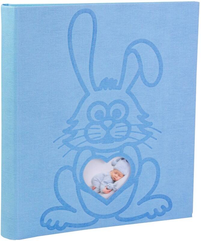 Exacompta Teddy Rabbit Photo Album Hardback Paper 30.3 x 32.8 x 4.7 cm Blue 300 Photos