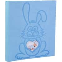 Exacompta Teddy Rabbit Photo Album Hardback Paper 30.3 x 32.8 x 4.7 cm Blue 300 Photos