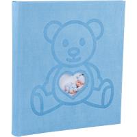 Exacompta Teddy Bear Photo Album Hardback Paper 30.3 x 32.8 x 4.7 cm Blue 300 Photos