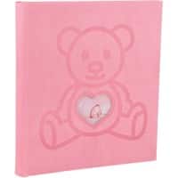 Exacompta Teddy Bear Photo Album Hardback Paper 30.3 x 32.8 x 4.7 cm Pink 300 Photos