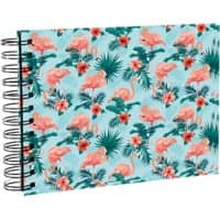 Exacompta Flamingo Photo Album Spiral Hardback Paper 15.8 x 23.5 x 5 cm Light Blue