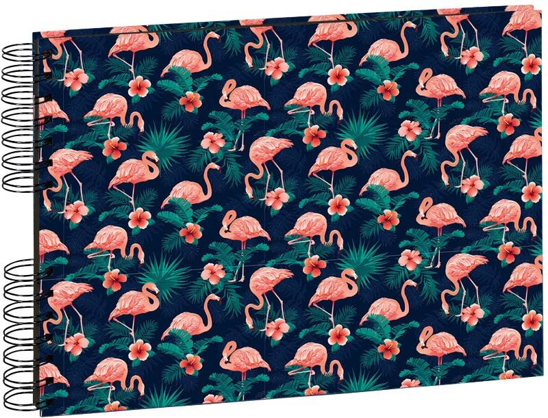 Exacompta Flamingo Photo Album Spiral Hardback Paper 22 x 32 x 3 cm Night Blue