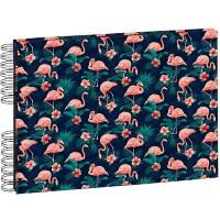 Exacompta Flamingo Photo Album Spiral Hardback Paper 22 x 32 x 3 cm Night Blue