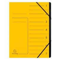 Exacompta Multipart File 541709E Mottled Pressboard Yellow 24.5 (W) x 0.5 (D) x 32 (H) cm Pack of 10