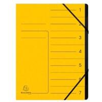 Exacompta Multipart File 541709E Mottled Pressboard Yellow 24.5 (W) x 0.5 (D) x 32 (H) cm Pack of 10