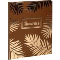 Exacompta Guest Book Cardboard, Paper Gold 209E 23 (W) x 27 (D) x 1.2 (H) cm