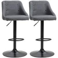 HOMCOM Bar Stool Dark Grey 835-815V70CG 48 x 49 x 108 cm