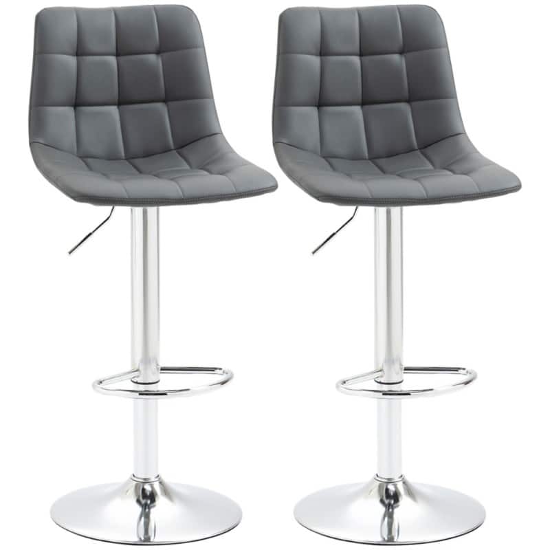 HOMCOM Bar Stool Grey 835-743V70GY 42 x 45 x 110 cm