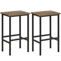 HOMCOM Bar Stool Rustic Brown 835-607 40 x 30 x 65 cm