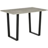 HOMCOM Dining Table MDF (Medium-Density Fibreboard), Steel 4 Seat