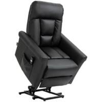 HOMCOM Power Lift Chair Fixed Armrest Black 713-109BK 880 x 960 x 1,080 mm