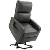 HOMCOM Power Lift Chair Fixed Armrest Charcoal grey 713-125V70CG 670 x 850 x 1,030 mm