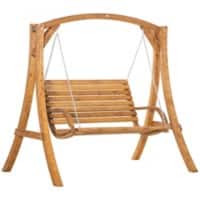 OutSunny Bench Pine Wood Brown 1,280 x 2,040 x 1,940 mm