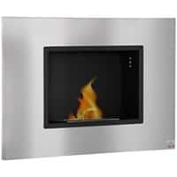 HOMCOM Fireplace 820-328V00SR Stainless Steel