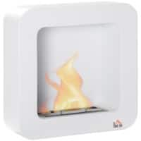 HOMCOM Fireplace 820-326V00WT Metal