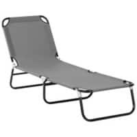 OutSunny ‎Alloy Steel, Oxford Lounge Chair 84B-442GY Grey