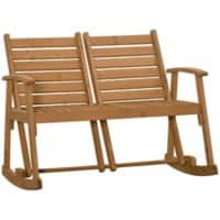 OutSunny Rocking Chair Fir Wood 735 x 1,120 x 870 mm Brown