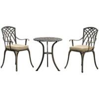 OutSunny Table and Chairs set Cast Aluminium, Polyester, Sponge