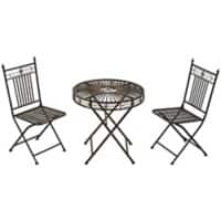OutSunny Table and Chairs set Metal